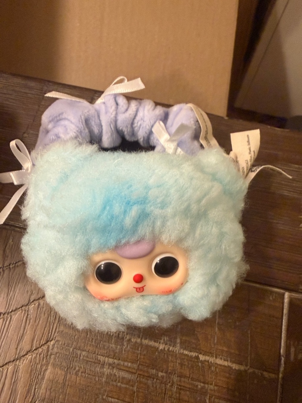 OPEN Baby Three Flower Hair Ring — Blue Bear